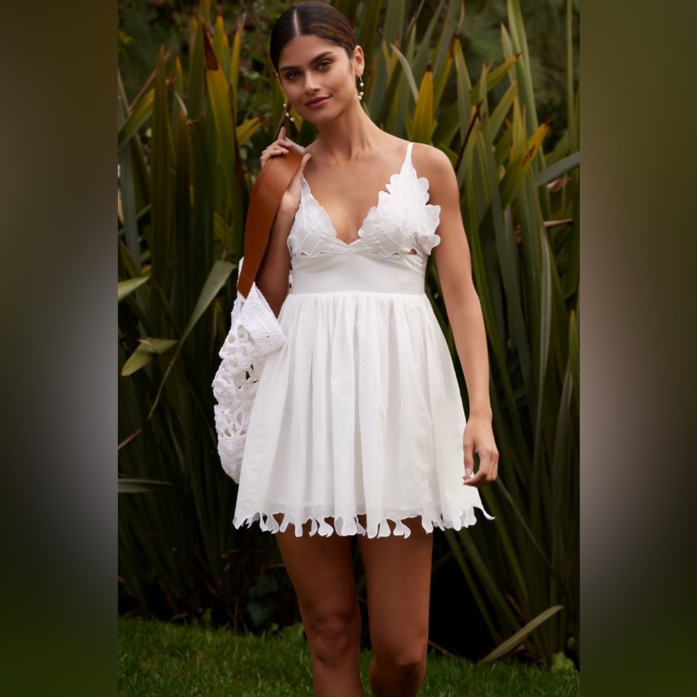 🌿|NWT| Anthropologie x PQ Swim Water Lily Beatrice Mini Dress